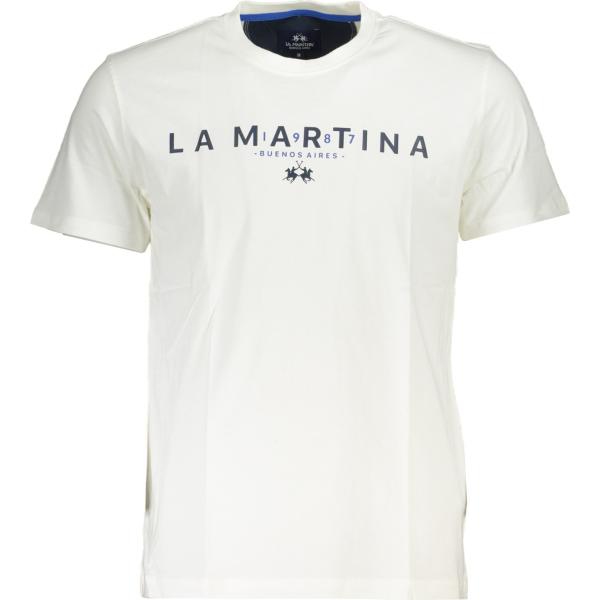 t-shirt La martina bianco con stampe