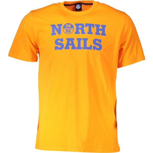 t-shirt North sails arancione con stampe