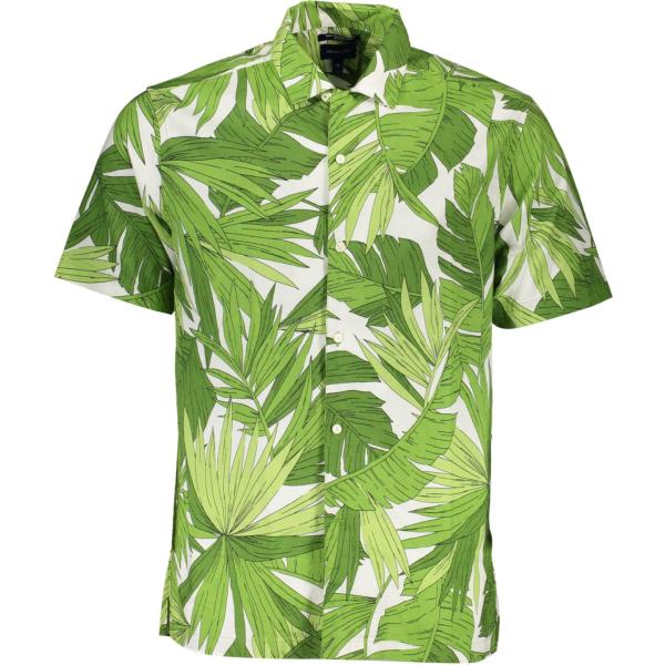 camicie a manica corta Gant verde