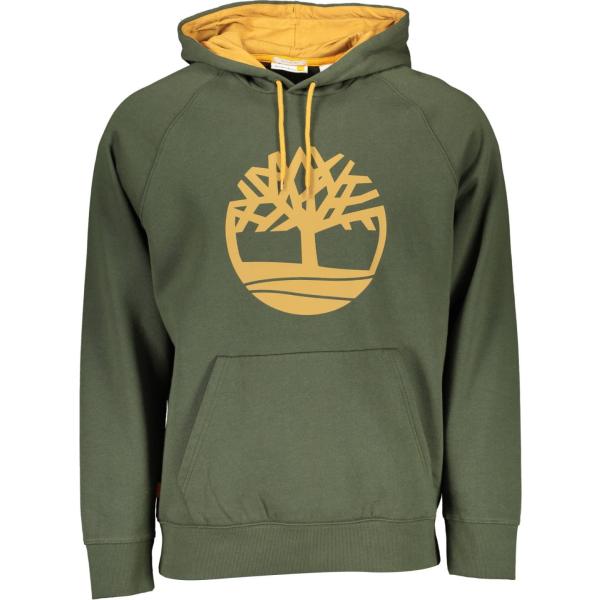 felpe con cappuccio Timberland verde con stampe