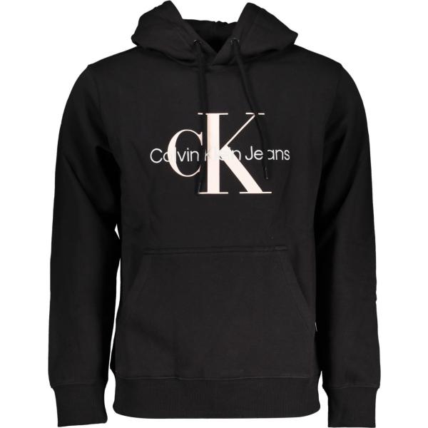felpe con cappuccio Calvin klein nero con stampe