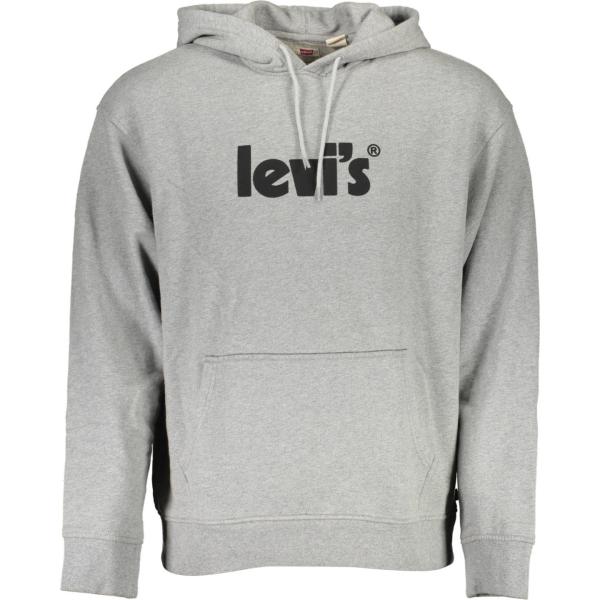felpe con cappuccio Levi's grigio con stampe