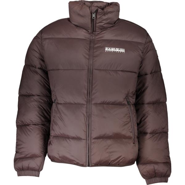 giacche Napapijri marrone con stampe