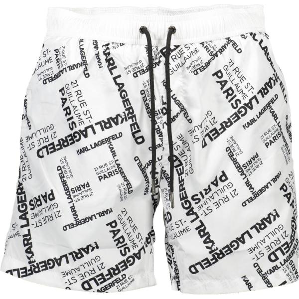 costumi Karl lagerfeld beachwear bianco