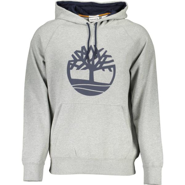 felpe con cappuccio Timberland grigio con stampe