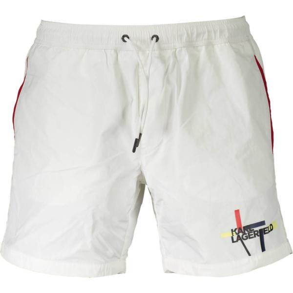 costumi Karl lagerfeld beachwear bianco con stampe