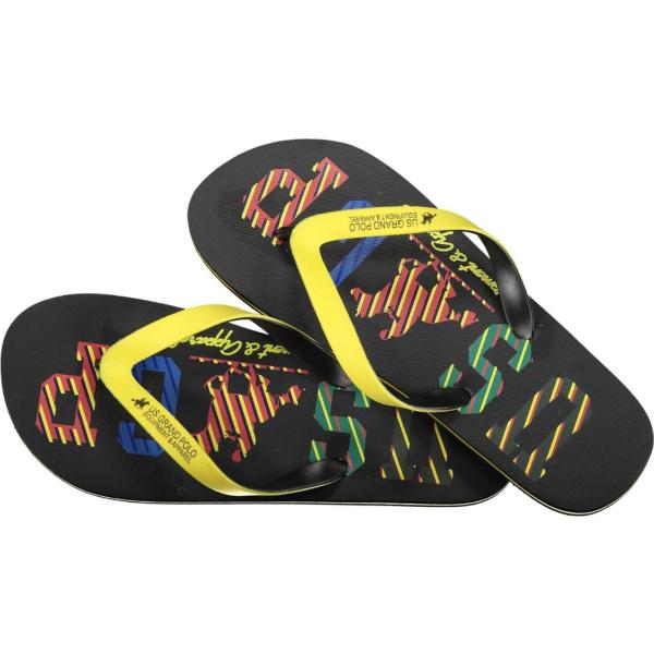 sandali U.s. grand polo nero con stampe