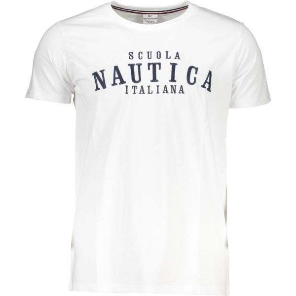 t-shirt Scuola nautica bianco con stampe