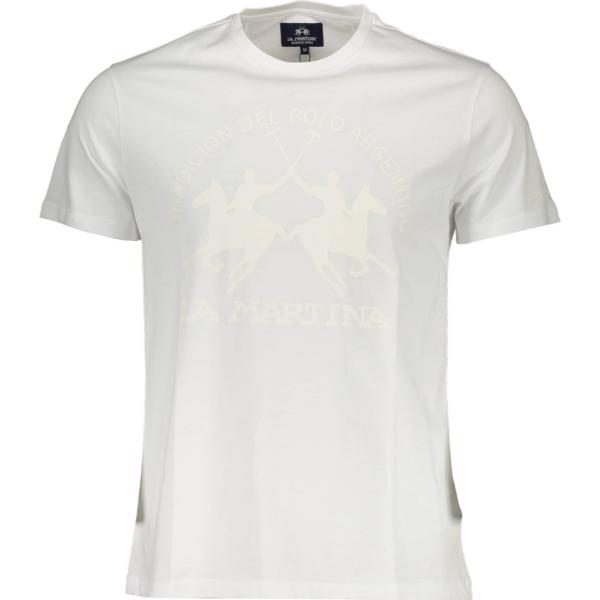 t-shirt La martina bianco con stampe