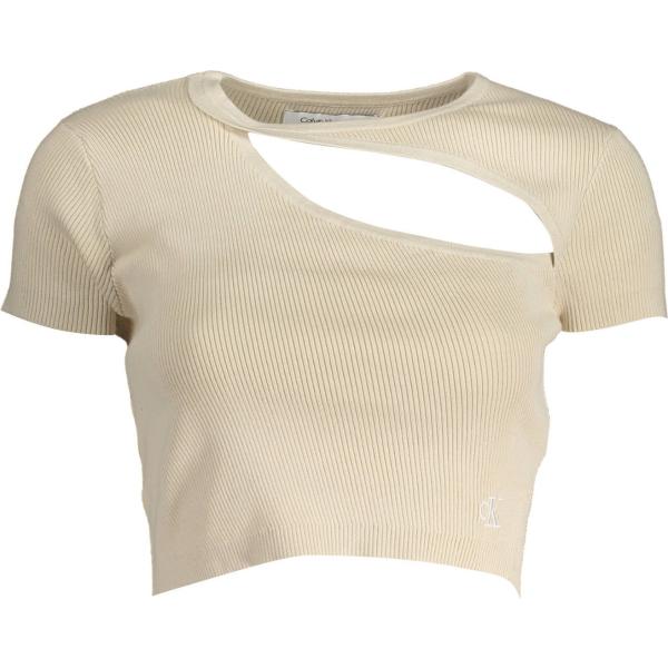 t-shirt Calvin klein marrone