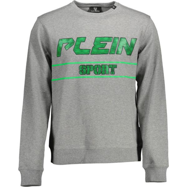 felpe Plein sport grigio con stampe