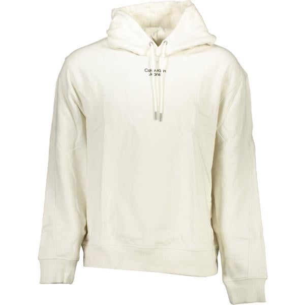 felpe con cappuccio Calvin klein bianco con stampe