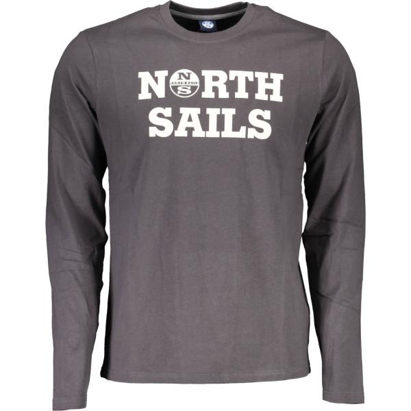 t-shirt North sails grigio con stampe