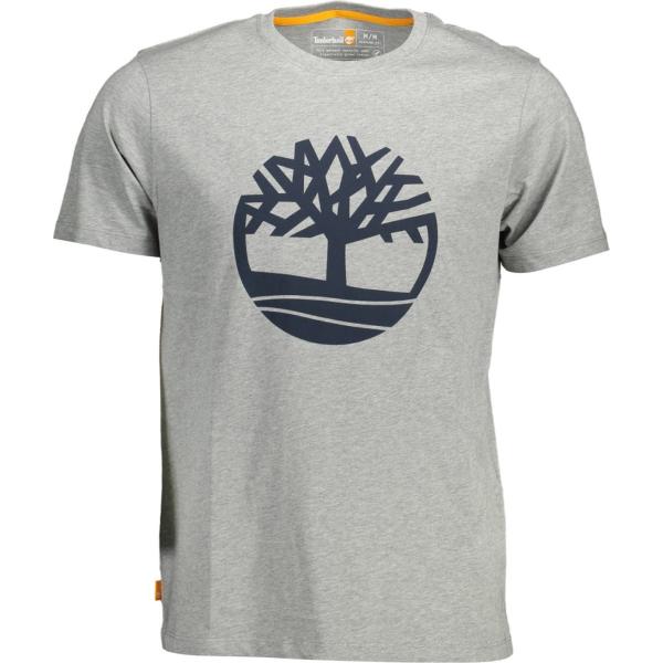 t-shirt Timberland grigio con stampe