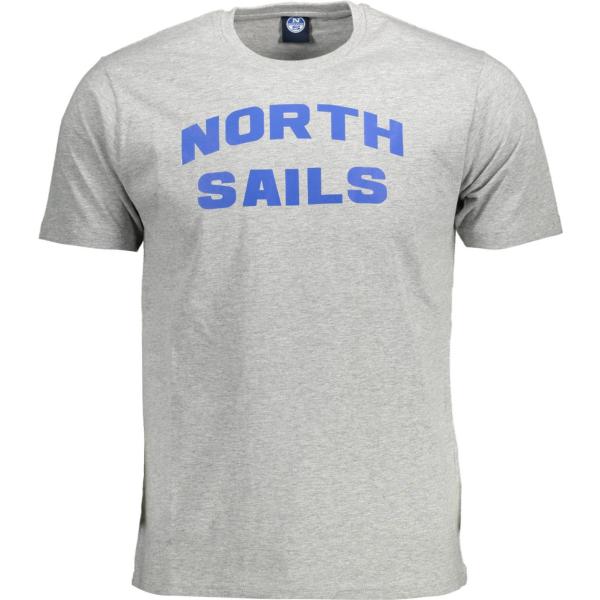 t-shirt North sails grigio con stampe