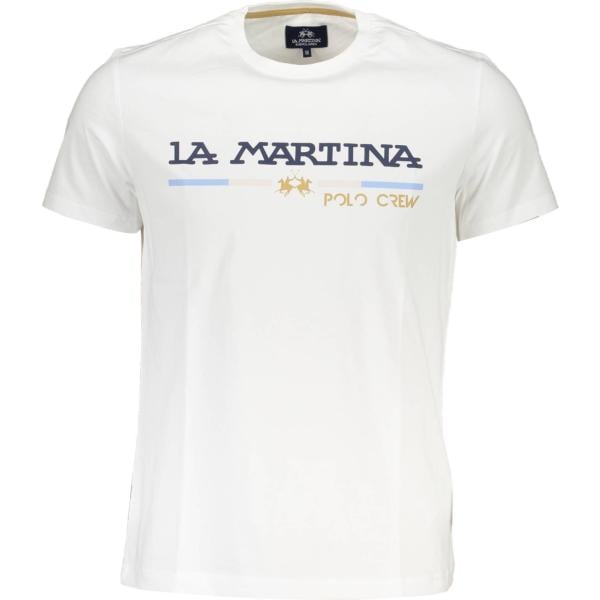 t-shirt La martina bianco con stampe