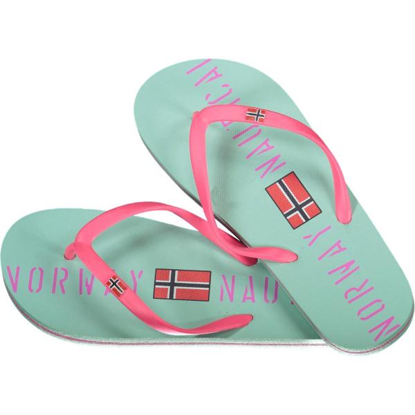 infradito Norway 1963 blu con stampe