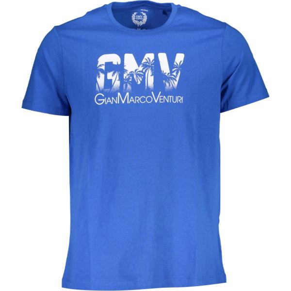 t-shirt Gian marco venturi blu con stampe