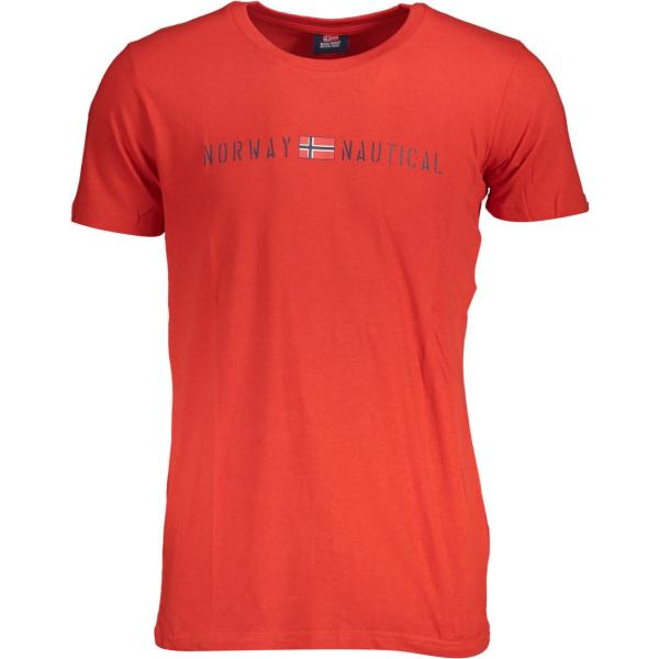t-shirt Norway 1963 rosso con stampe
