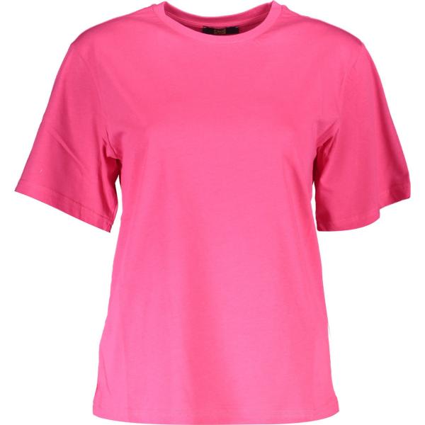 t-shirt Cavalli class rosa con stampe