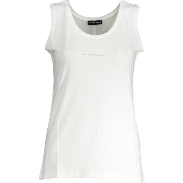 canottiere North sails bianco con stampe