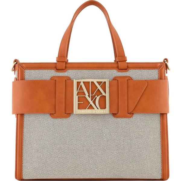 borse tote Armani Exchange marrone