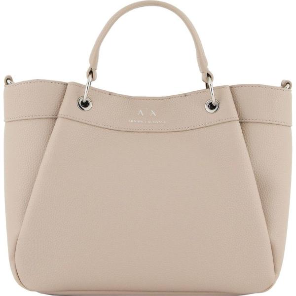 shopping bag Armani Exchange marrone con stampe