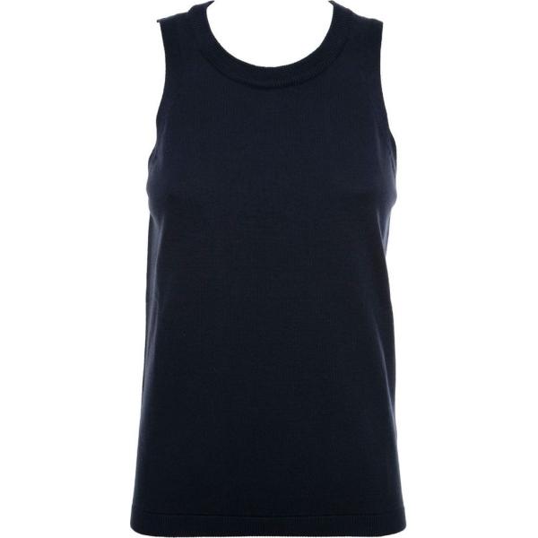 top Essenziale blu tinta unita