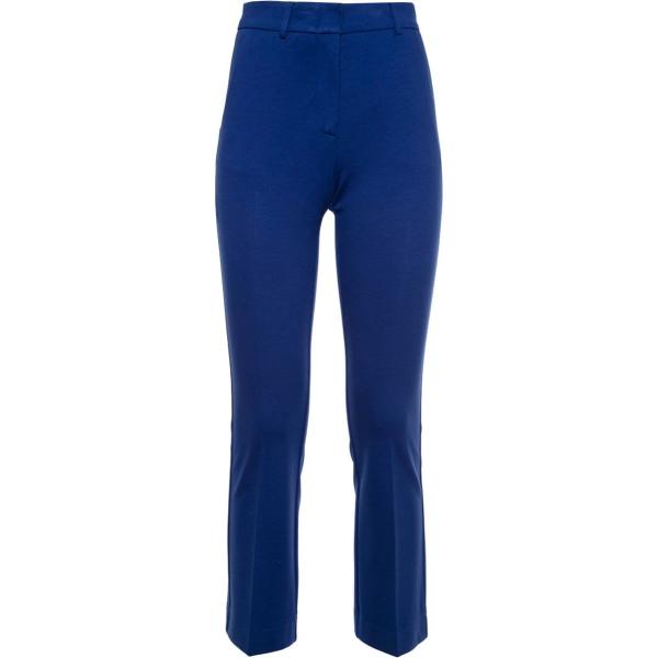 pantaloni Essenziale blu tinta unita