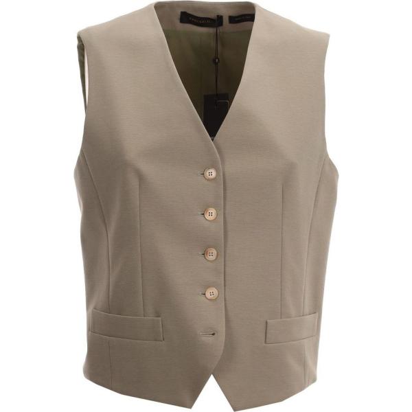 gilet Essenziale marrone