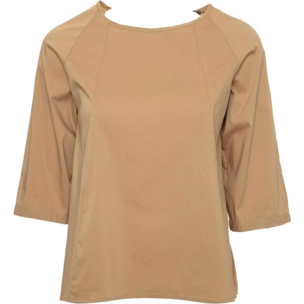 bluse Essenziale marrone tinta unita