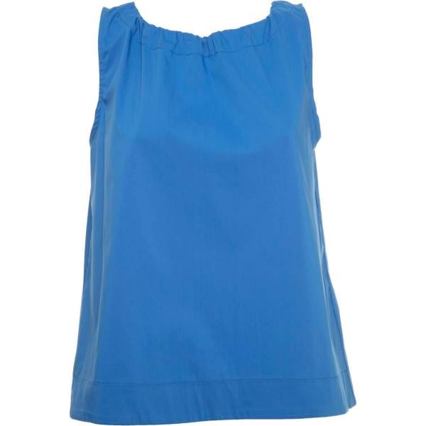 top Essenziale blu tinta unita