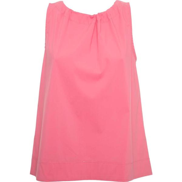 top Essenziale rosa tinta unita