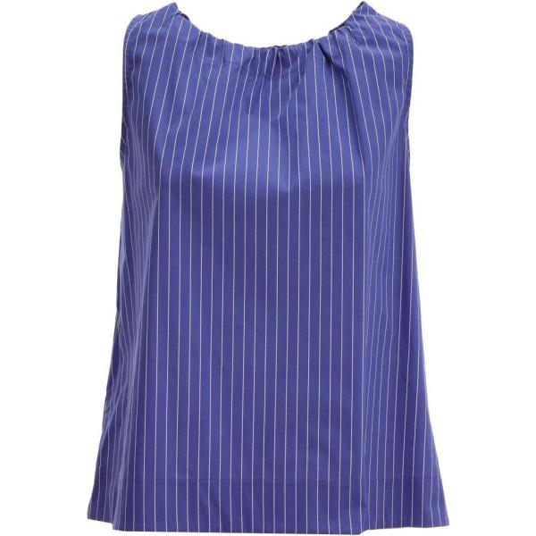 top Essenziale viola a righe