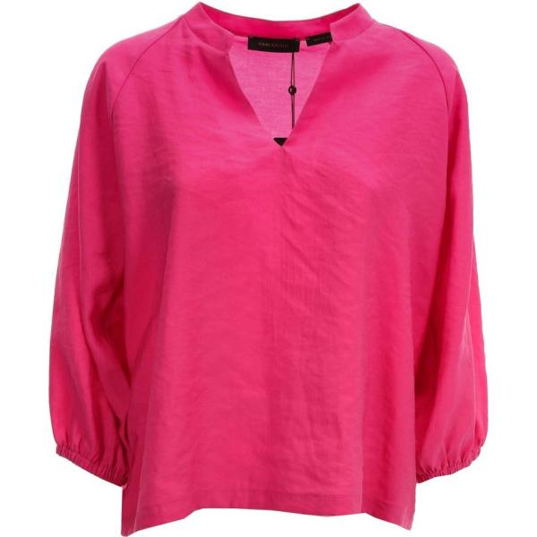 bluse Essenziale rosa tinta unita