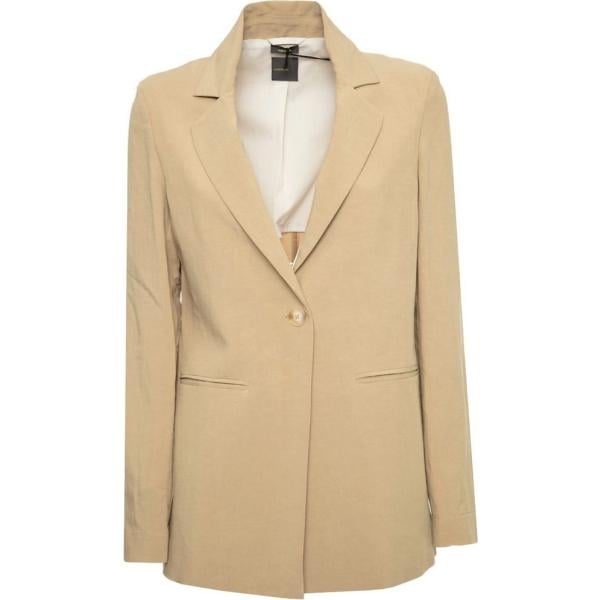 blazer Essenziale marrone tinta unita