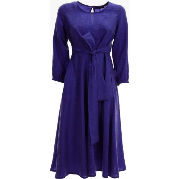 vestiti lunghi Essenziale blu tinta unita