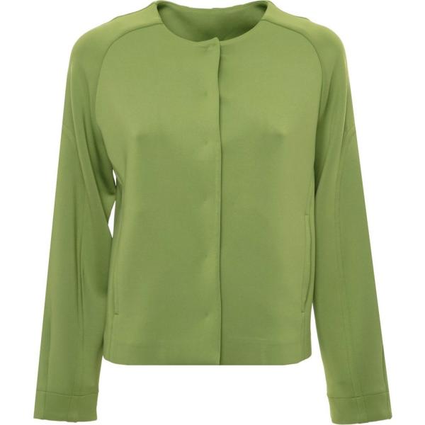 blazer Max Mara verde tinta unita