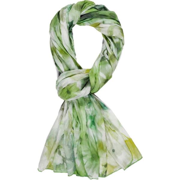 sciarpe Deha verde con stampe