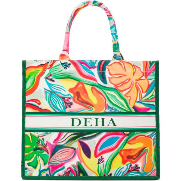 shopping bag Deha multicolore con stampe