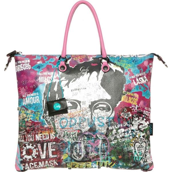 shopping bag Gabs multicolore con stampe