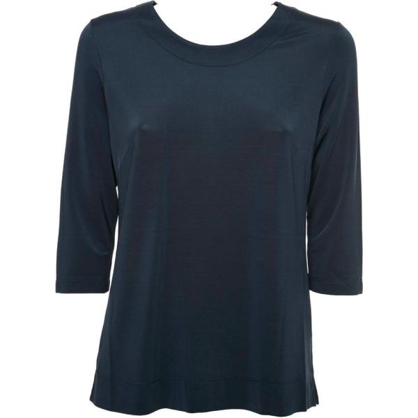 bluse Essenziale blu tinta unita