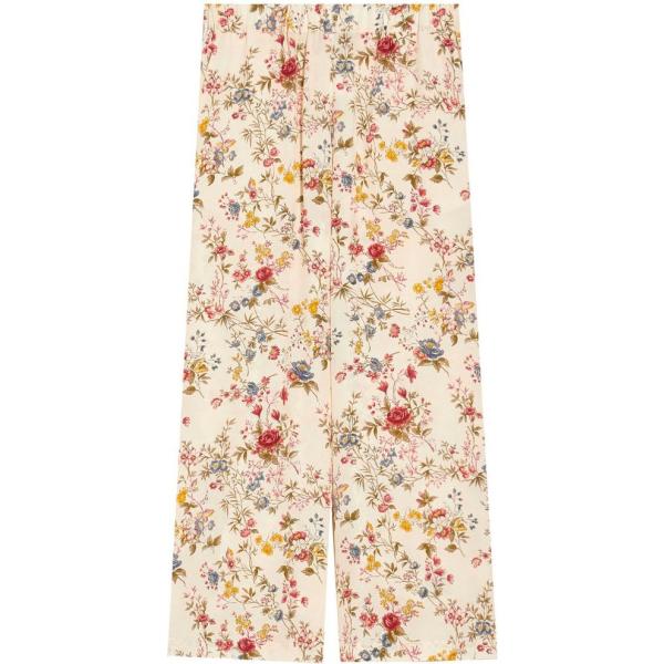 pantaloni Max Mara Weekend marrone con stampe