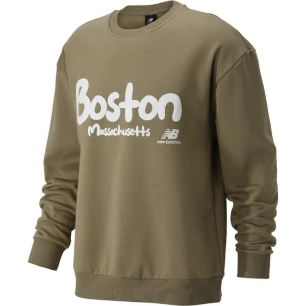 felpe New Balance marrone con stampe