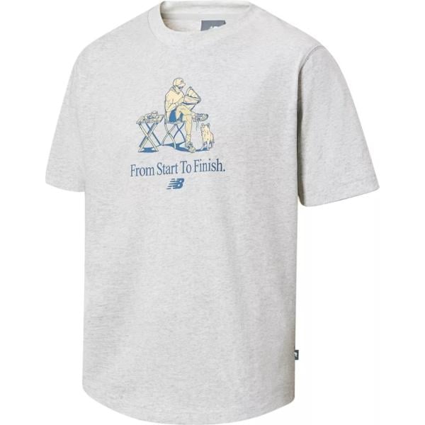 t-shirt New Balance grigio