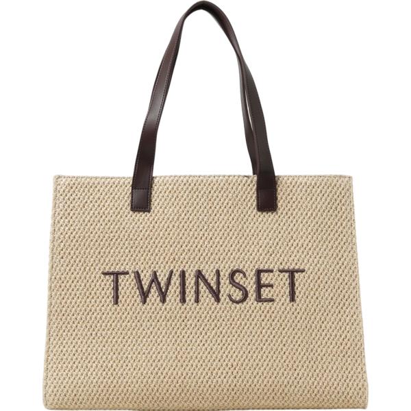 borse tote Twinset marrone