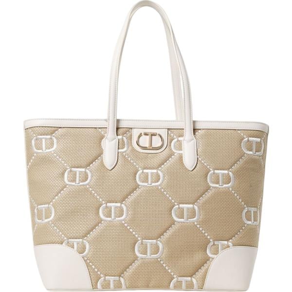 borse tote Twinset bianco