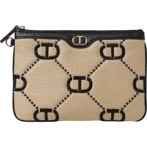 clutch Twinset marrone