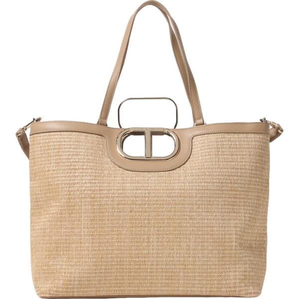 borse tote Twinset marrone