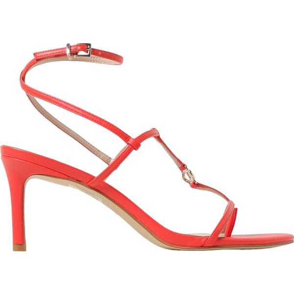 sandali in pelle Twinset rosso